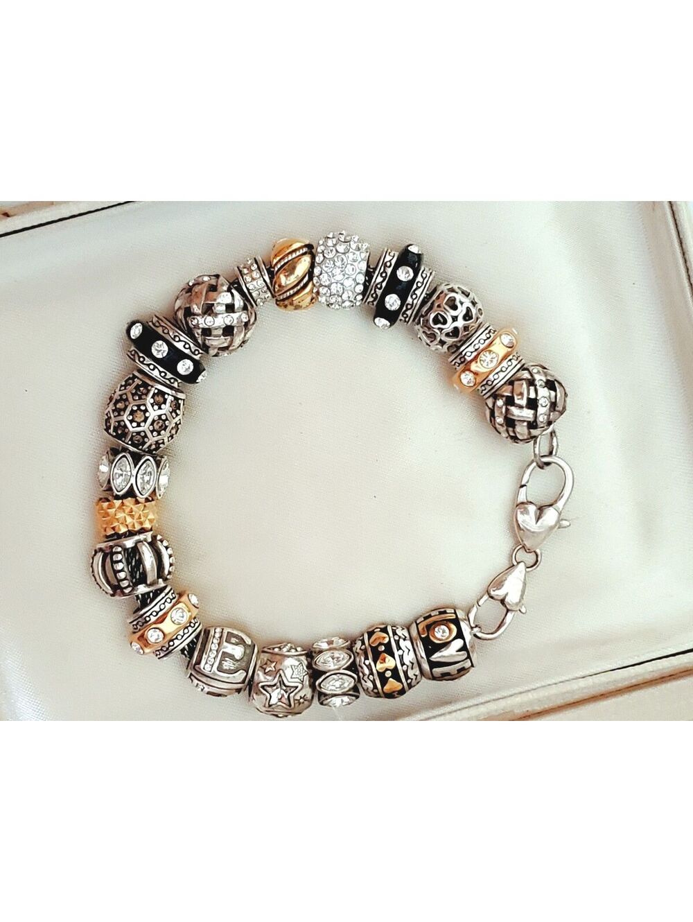 Vintage Brighton Bead Charm Bracelet